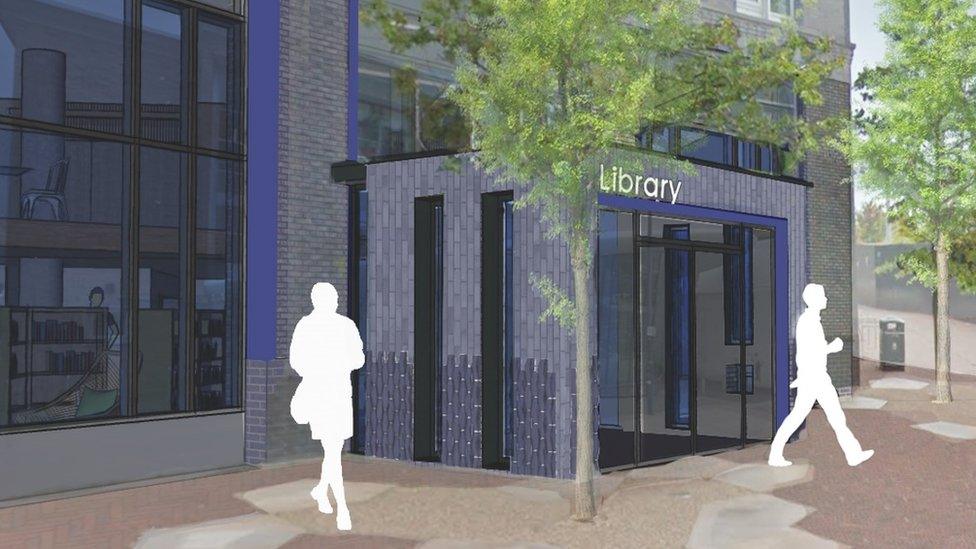 Plans for City Central Library at Two Smithfield