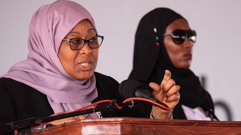 Tanzanian President Samia Suluhu