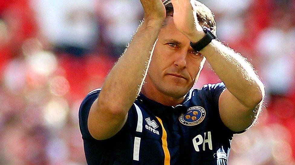 Shrewsbury Town manager Paul Hurst