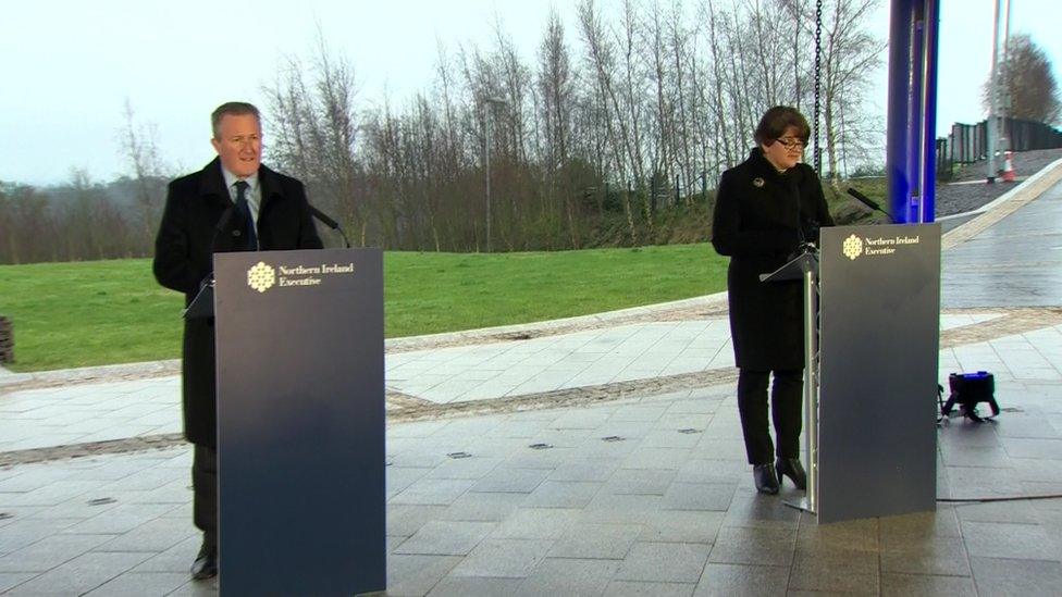 Arlene Foster and Conor Murphy