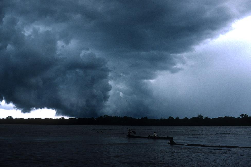 A storm over the Amazon