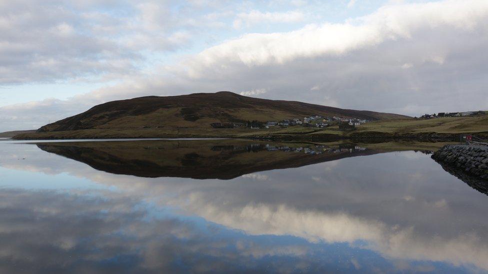 Voe, shot from across the water