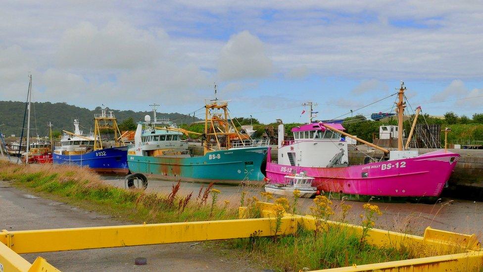 Mussel dredgers at Port Penrhyn, Bangor, Gwynedd, taken by Peter Whitehead