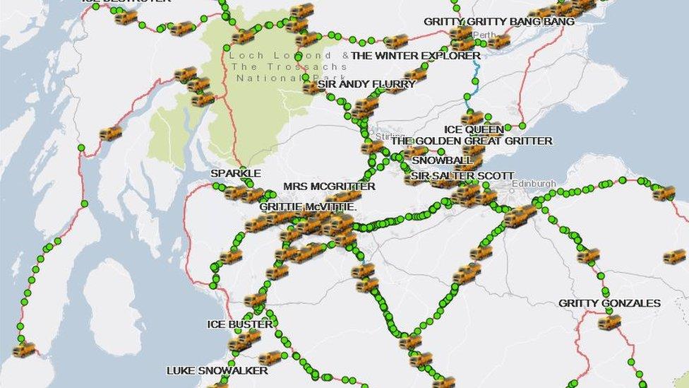 Gritter tracker