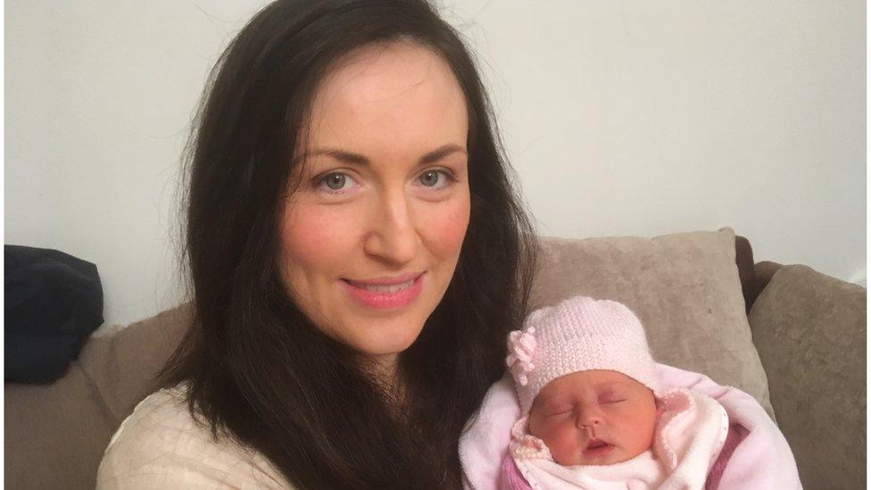 Georgina Doherty with baby Saphia