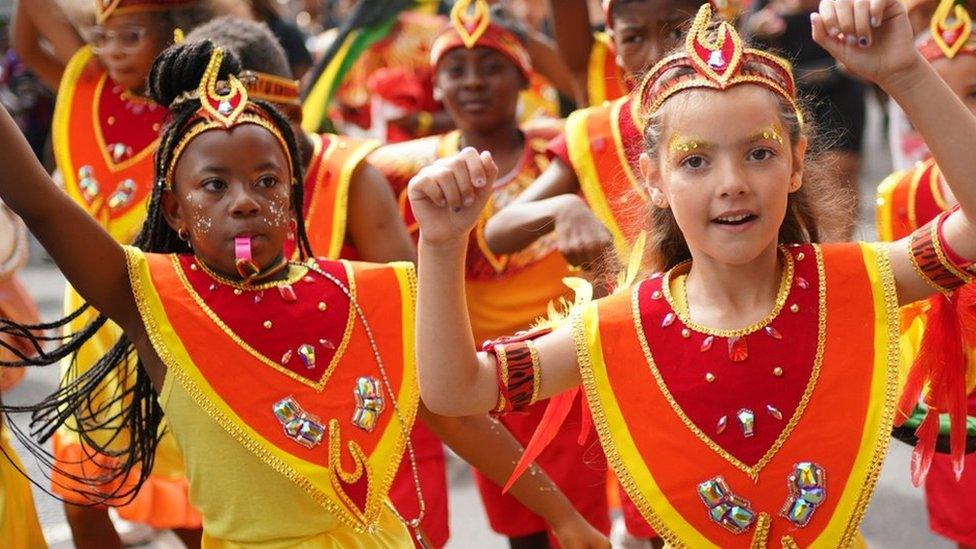 young performers at carnival