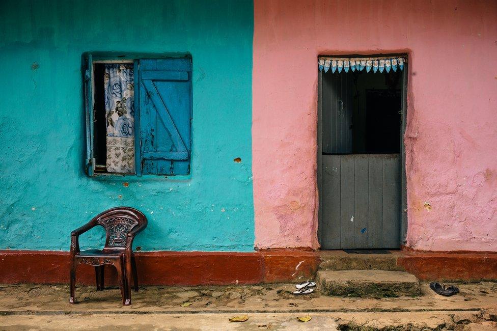 The side of a tea plantation house