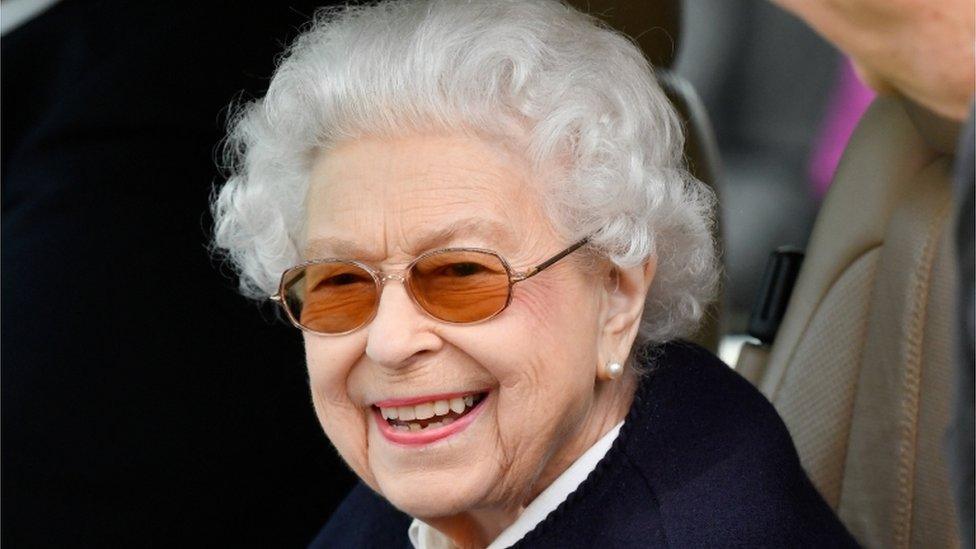 The Queen laughing at an event in May 2022