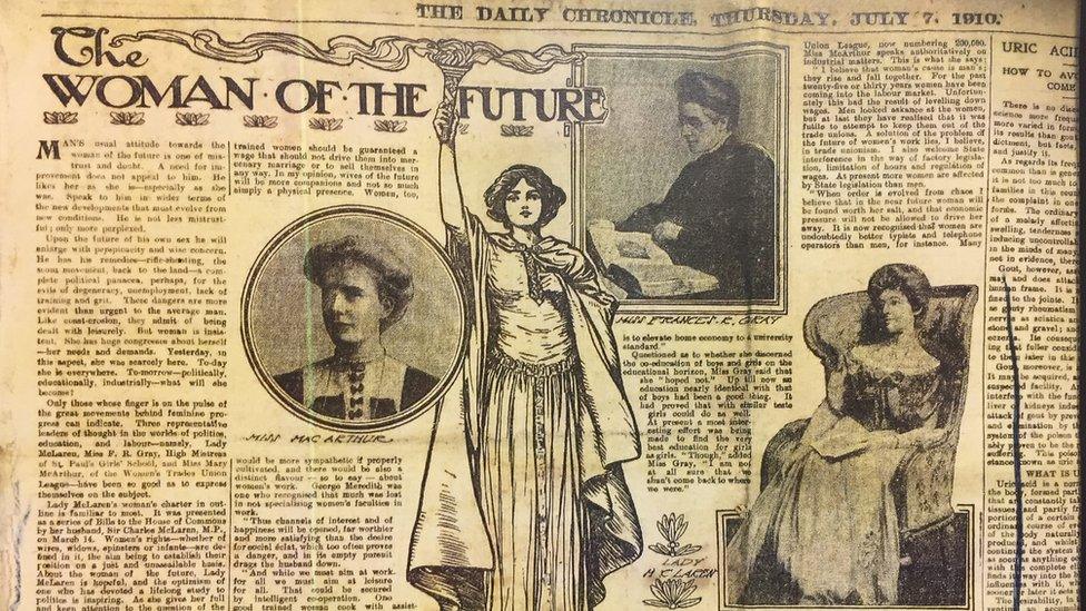 Newspaper cutting from 1910