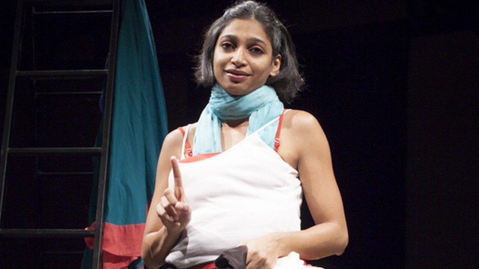 Mallika Taneja on stage