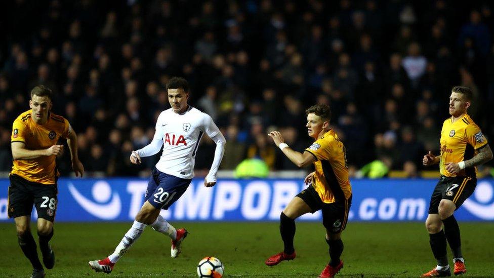 Newport County play Tottenham Spurs in the FA Cup fourth round