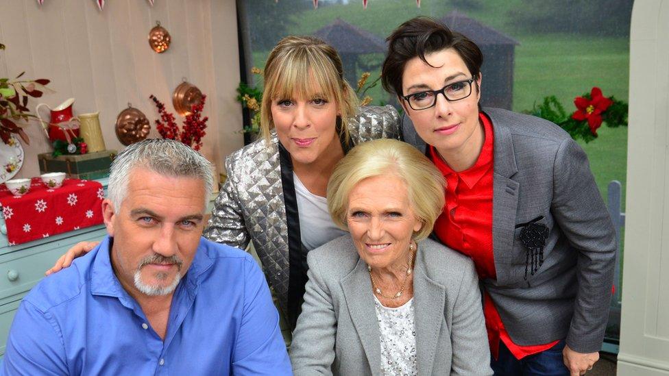 Mary Berry, Paul Hollywood, Mel Giedroyc and Sue Perkins