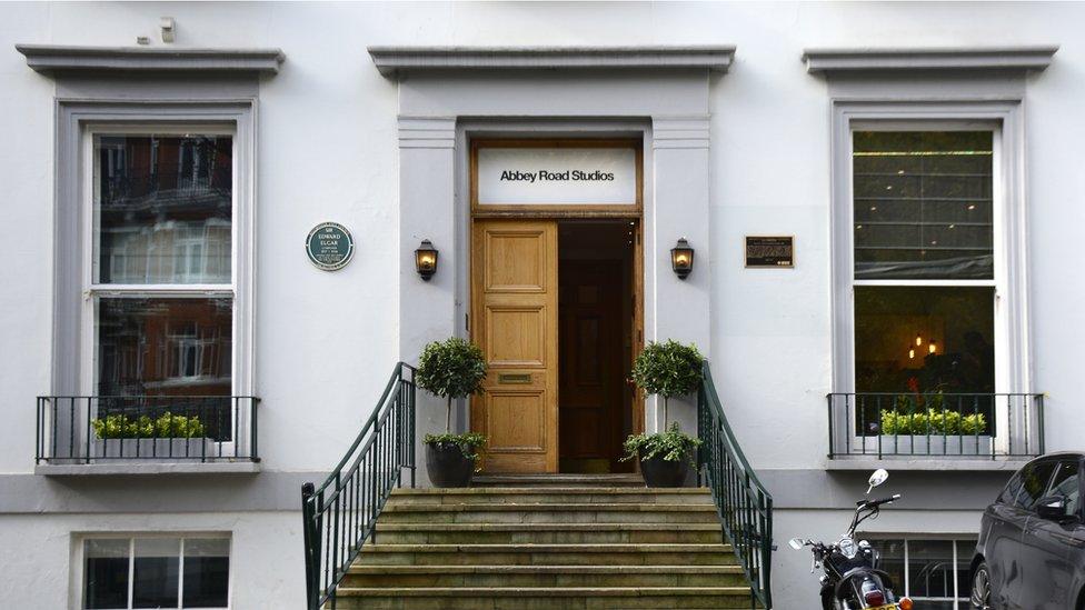 The crossing was outside the Abbey Road in London was where the Beatles recorded their albums.