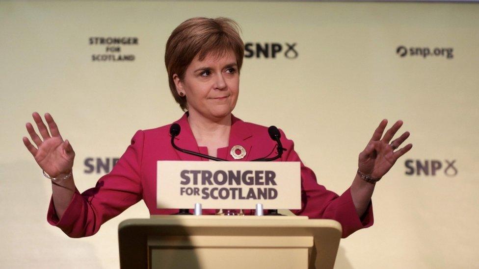 Nicola Sturgeon delivered a speech in Edinburgh on the anniversary of the independence referendum vote