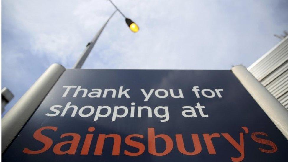 Sainsbury's supermarket sign