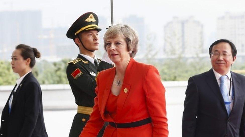 Theresa May at the G20 summit in China