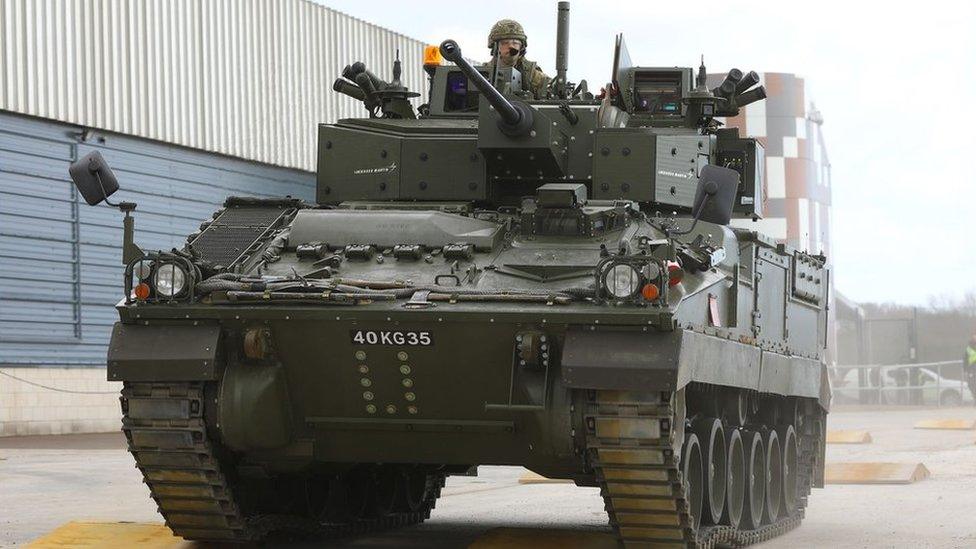 Warrior armoured vehicle