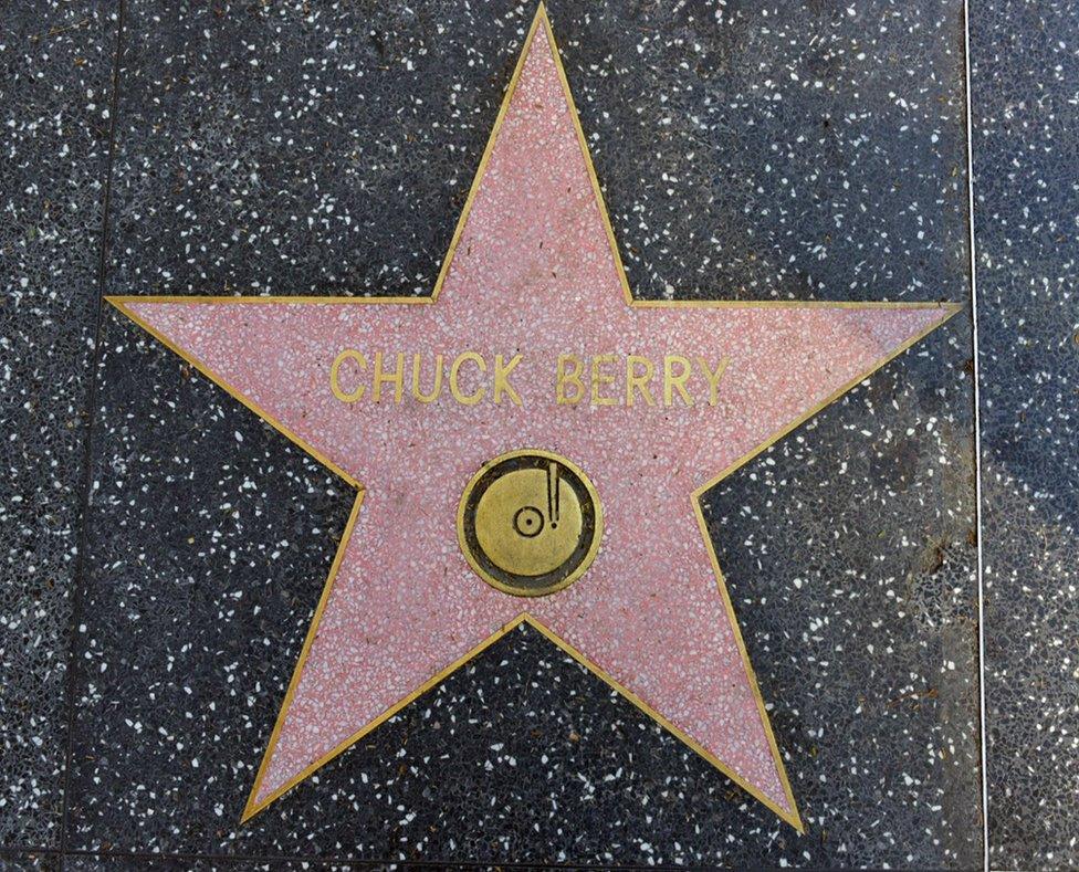 Chuck Berry's star on the Hollywood Walk of Fame