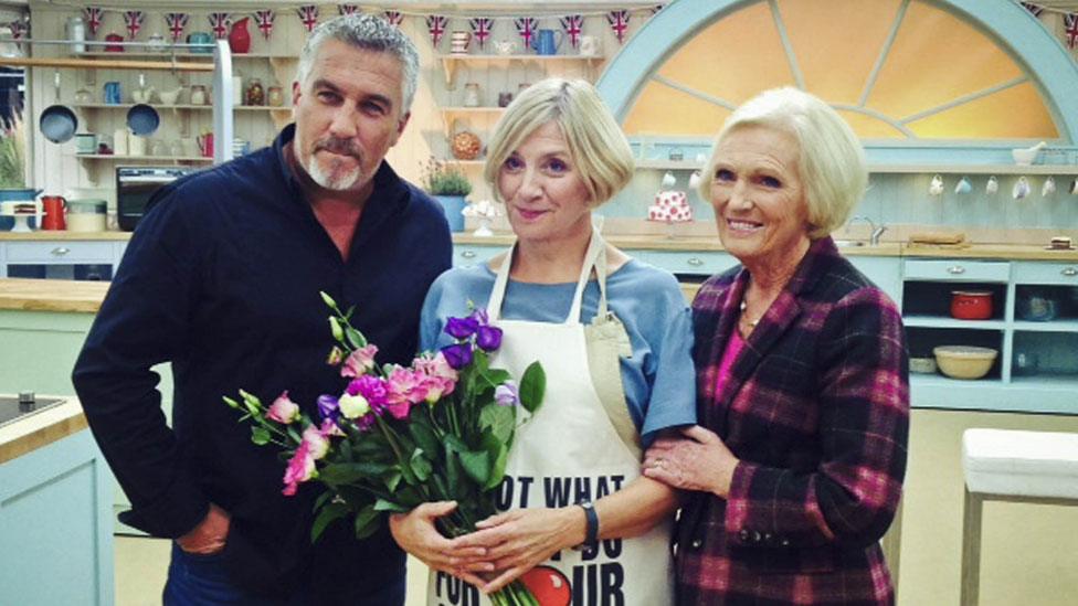 Victoria Wood with Paul Hollywood and Mary Berry