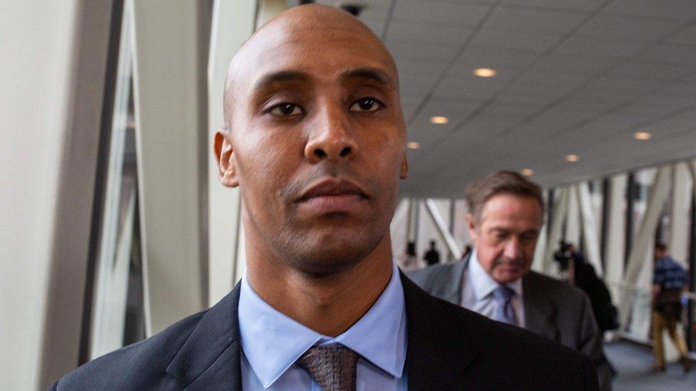 Former Minneapolis police officer Mohamed Noor in court on 2 April