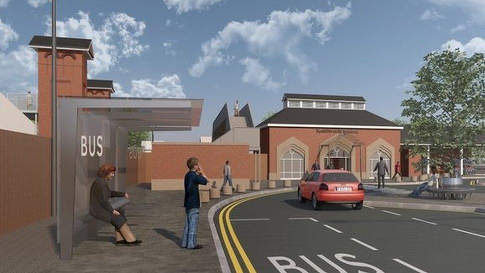 Artist's impression of Kenilworth station