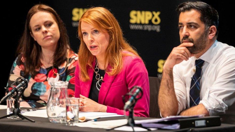 ate Forbes, Ash Regan and Humza Yousaf