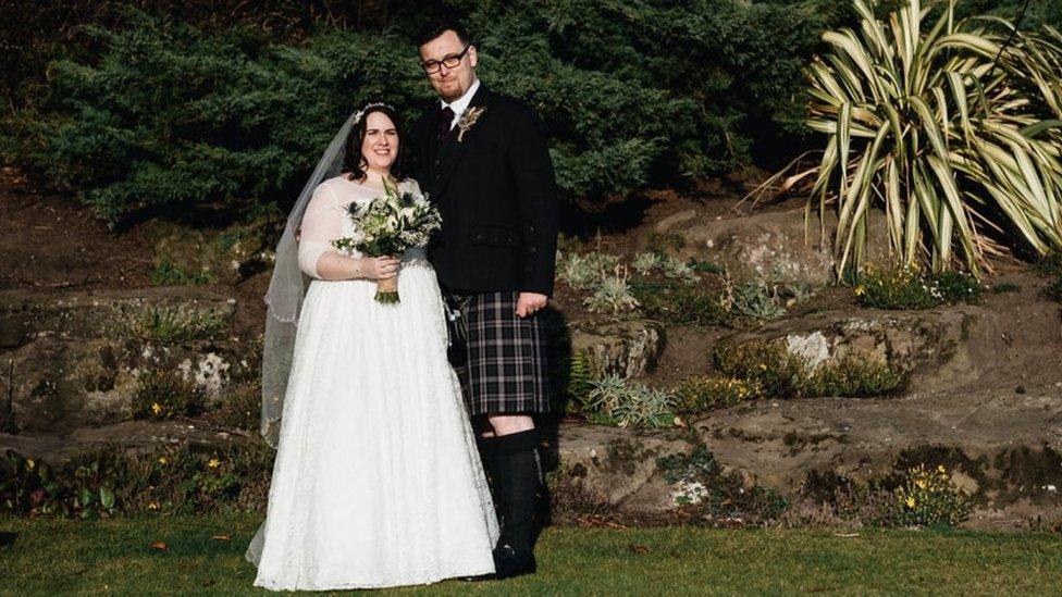 Kirsty and Marc married three years ago