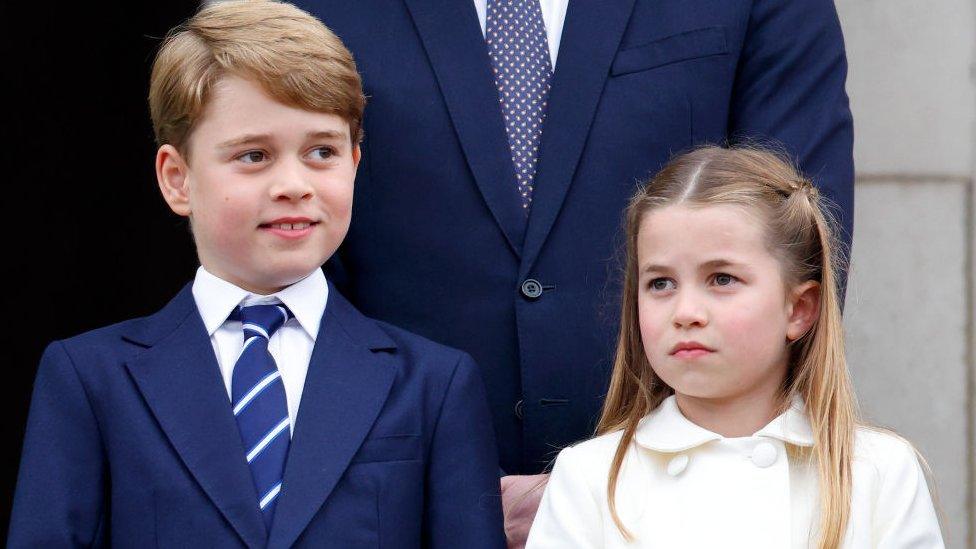 Prince George and Princess Charlotte.