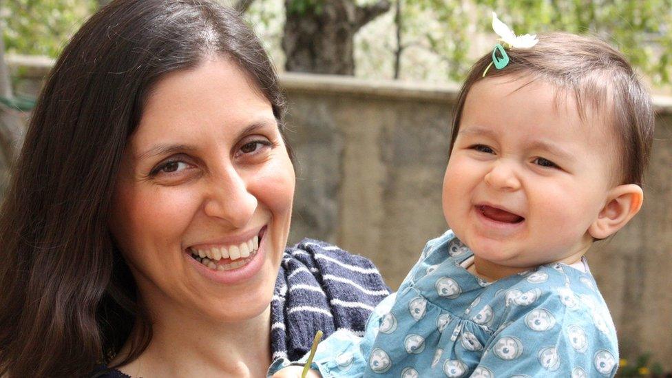 Nazanin Zaghari-Ratcliffe and her daughter Gabriella