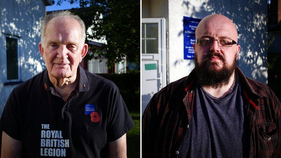 Dan Casey (left) and Andy White (right) help Danny pursue the issues raised at Happy Club meetings with the local authorities