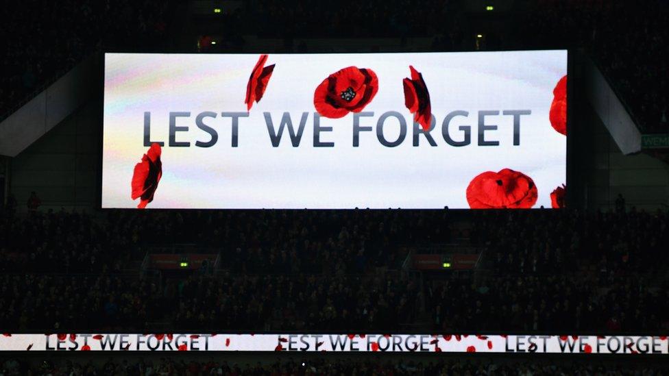 TV screen at the England v Scotland game