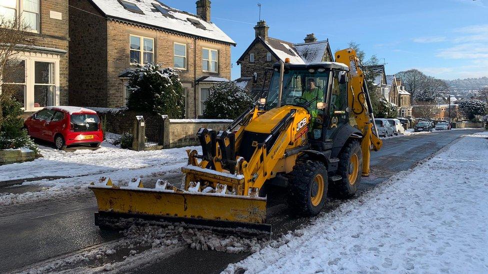 Roads being cleared in Sheffield