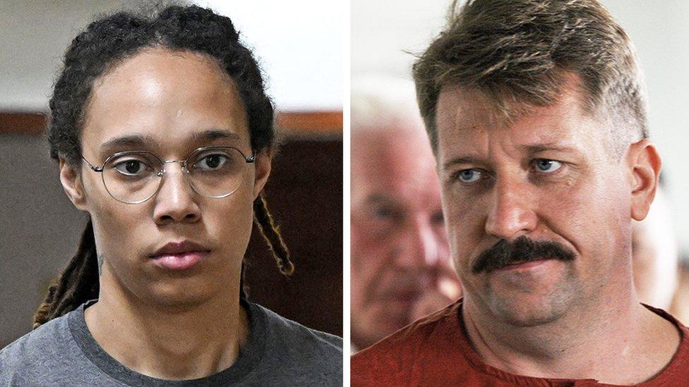 Brittney Griner and Viktor Bout