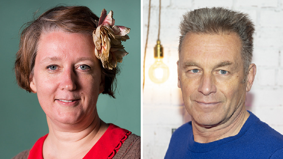 Claire Fuller and Chris Packham