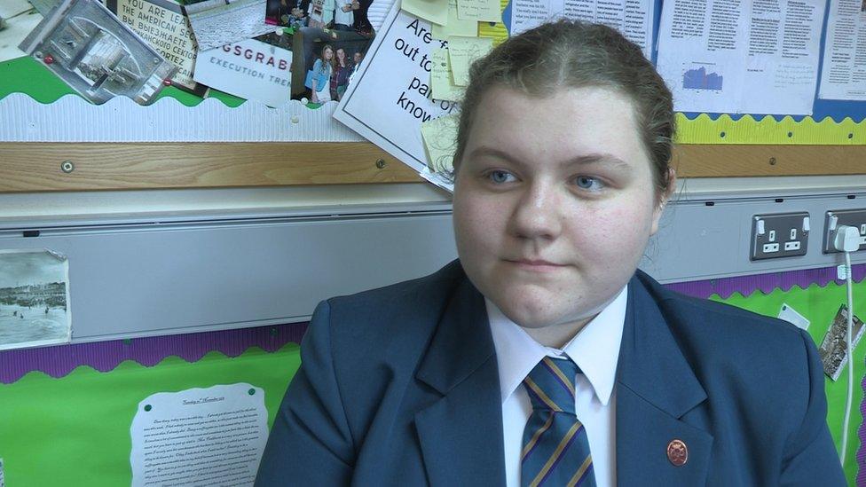 Slemish College pupil Julia Millar, 15, was one of those who missed out.