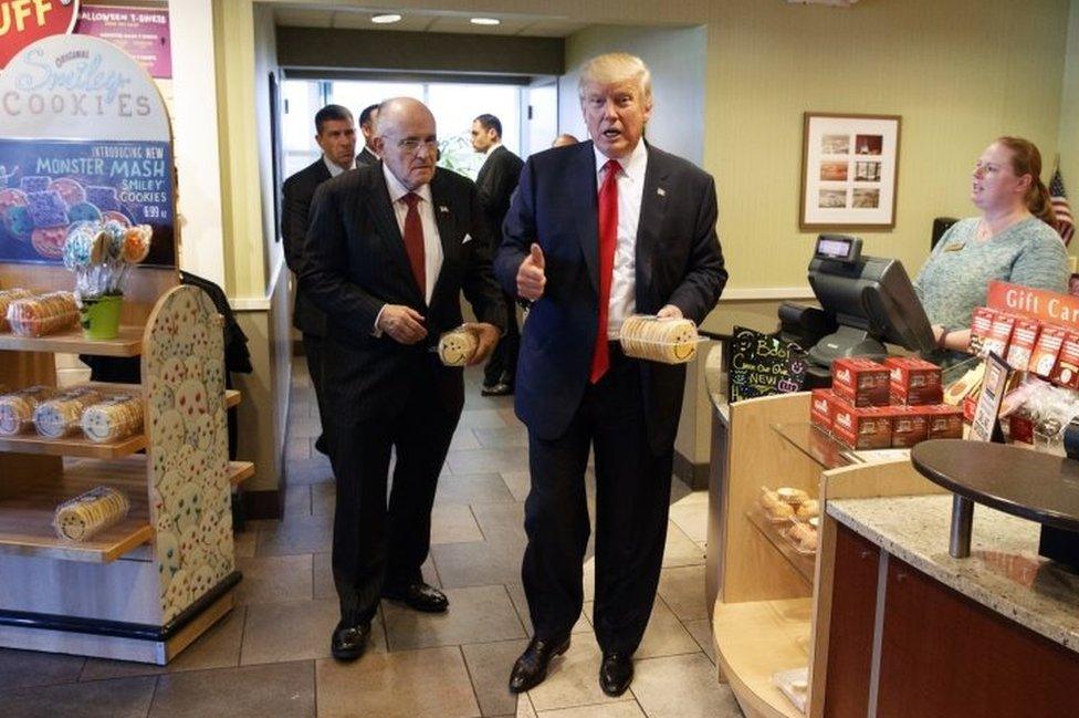 Rudy Giuliani and Donald Trump