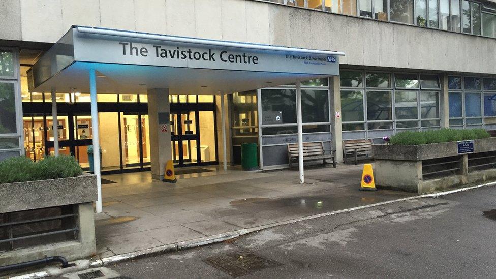 Outside the Tavistock Centre Clinic