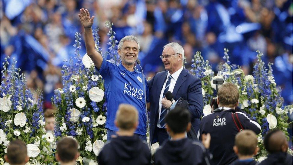 Andrea Bocelli at Leicester City