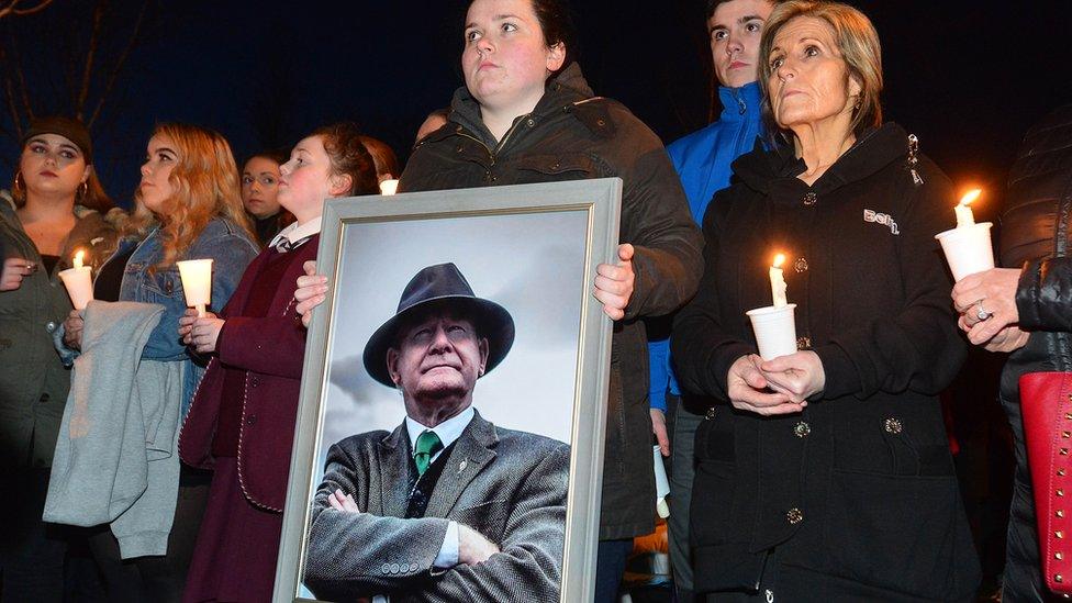 Candlelit vigil for Martin McGuinness held in Belfast