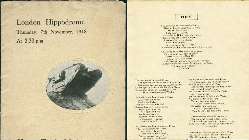 'Lost' AA Milne poem on tanks found in Bovington archive - BBC News