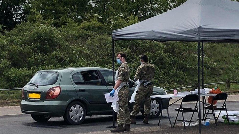 Mobile coronavirus testing station