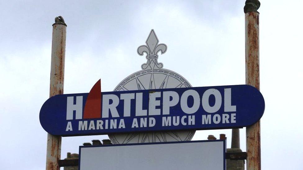 Hartlepool sign