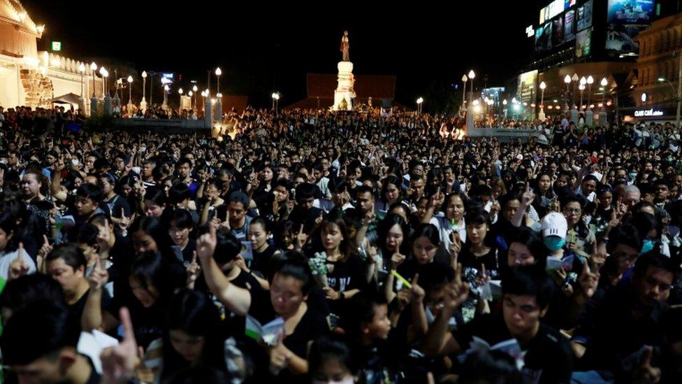 There was a huge attendance at the vigil in Nakhon Ratchasima