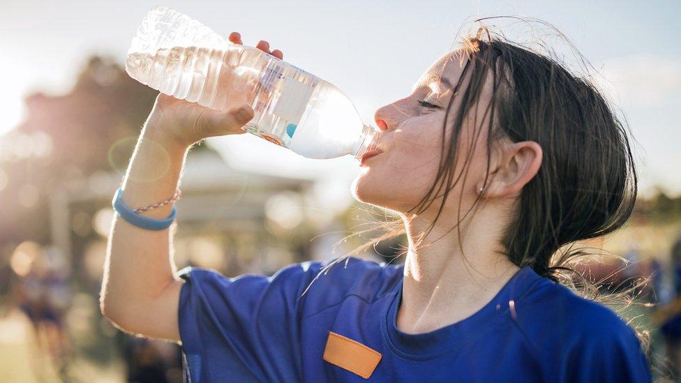 girl drinking