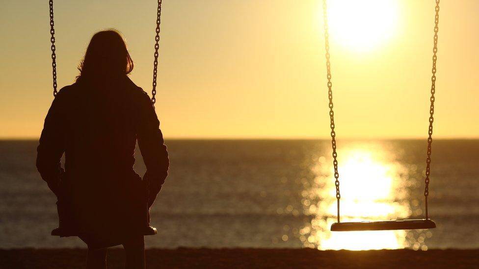 woman on swings