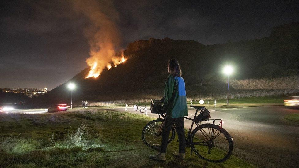 Arthur's Seat fire