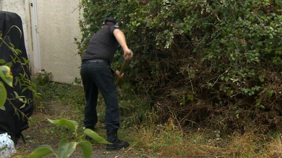 Police search house on Park Lane, in Stonehouse