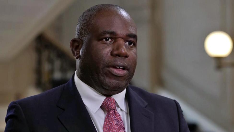 Shadow foreign secretary David Lammy