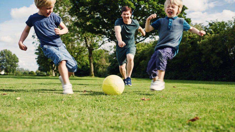 football in the park