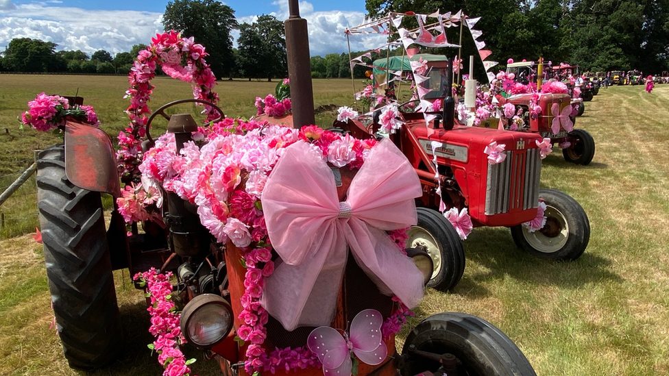 Decorated tractors